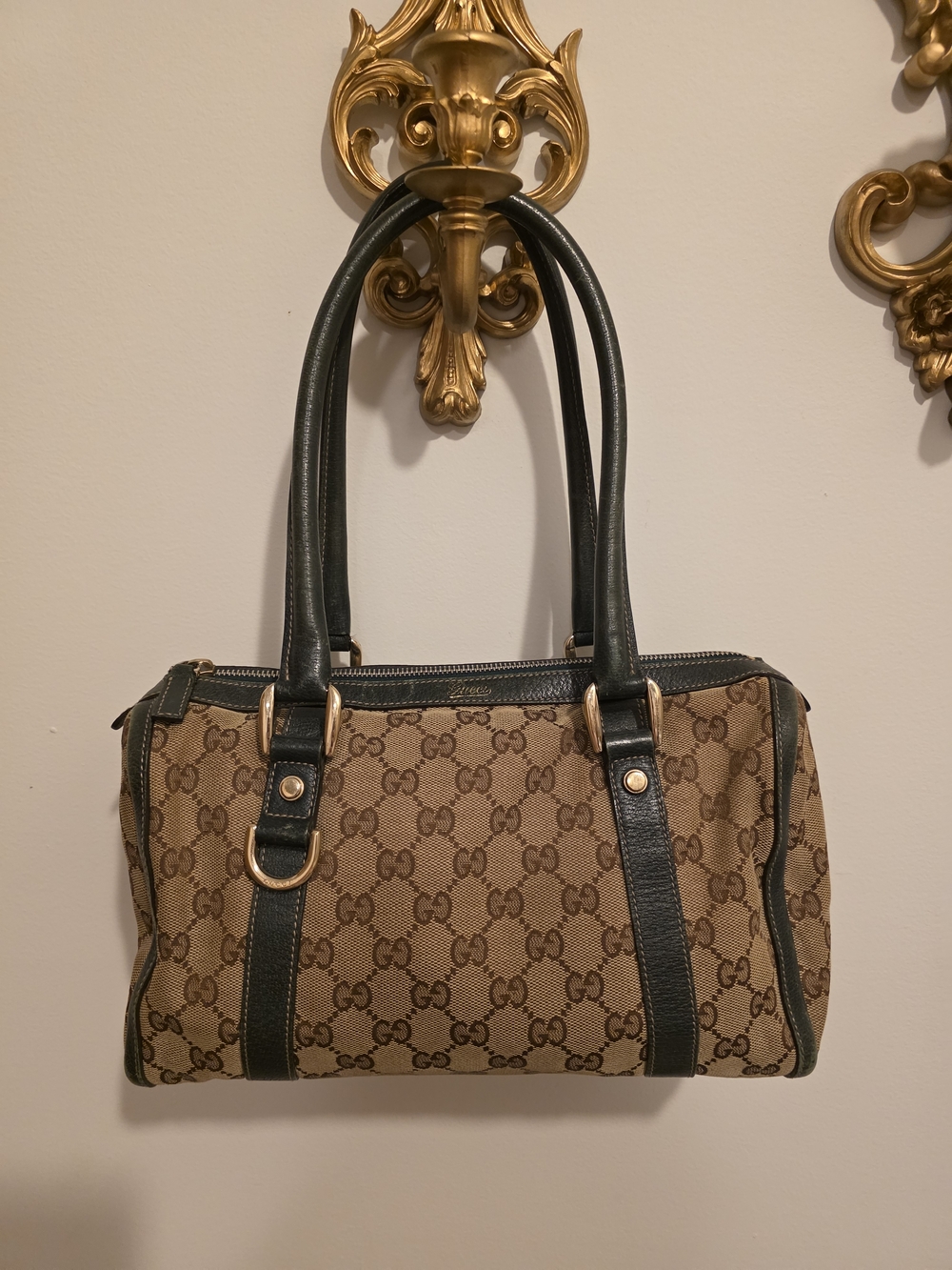 Gucci Monogram Canvas Top-Handle Bag